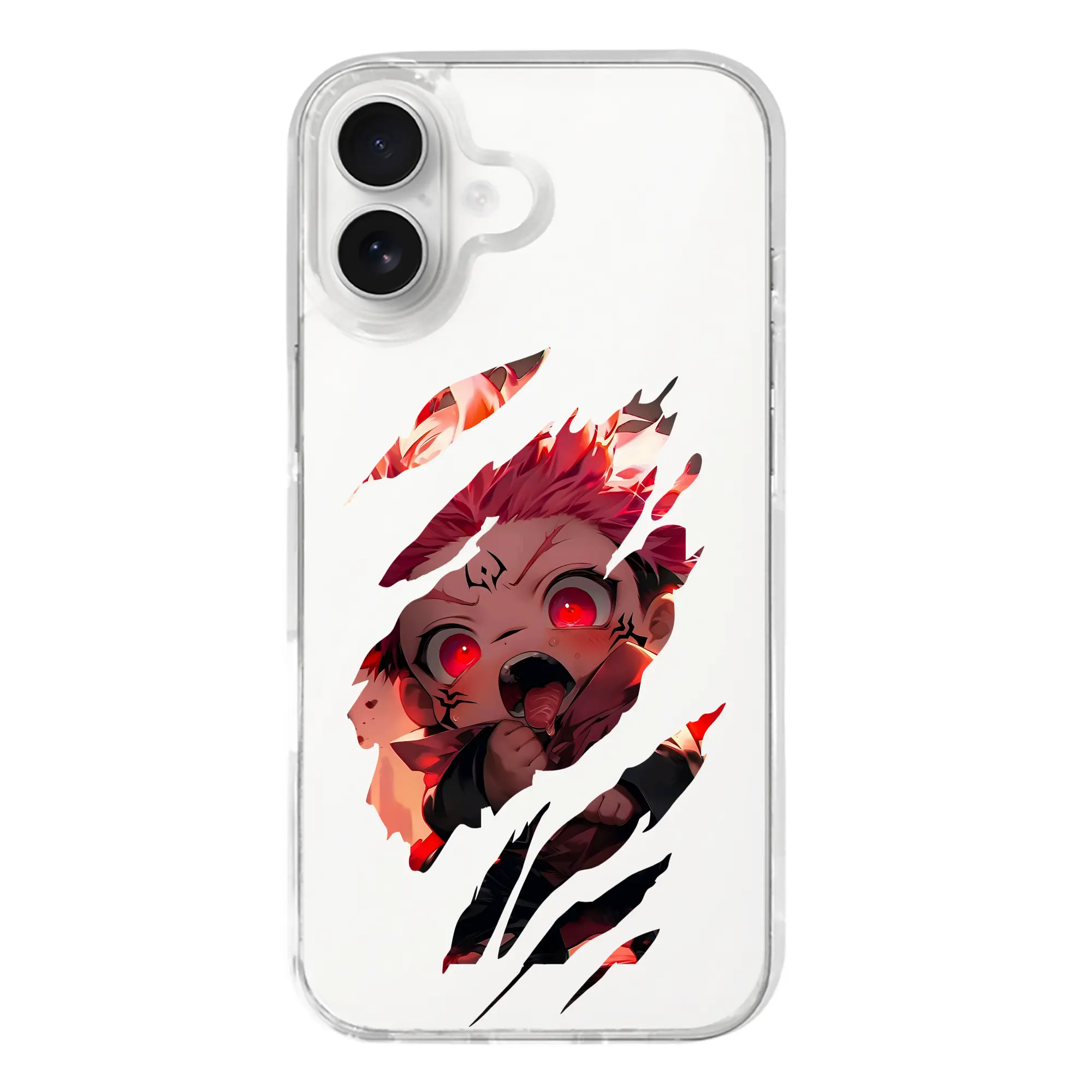 呪術廻戦 グッズ,虎杖 悠仁 - iPhone 17シリーズ 透明スマホケース – 薄型・耐衝撃・精密フィット保護カバー